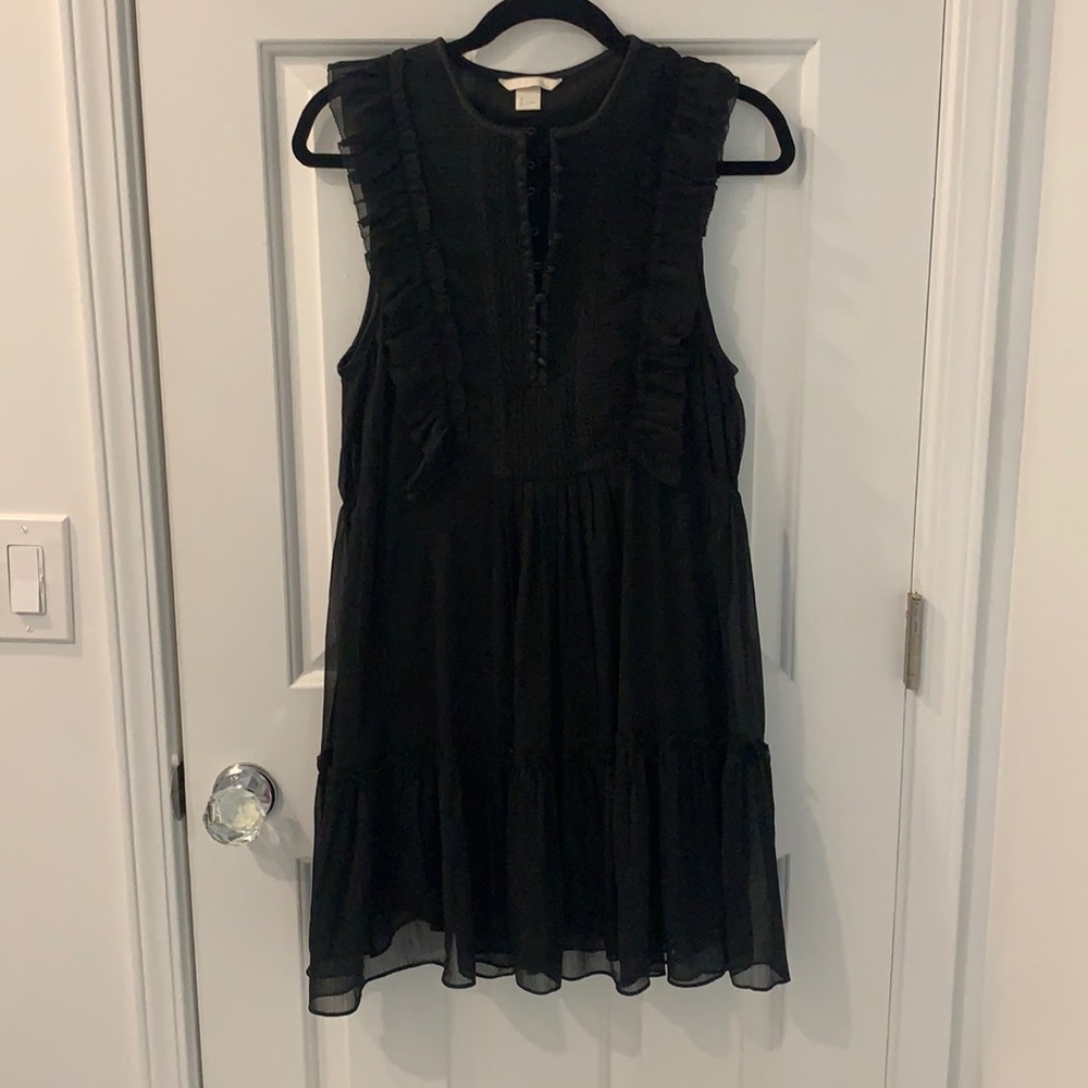 H&M Black Flowy Dress